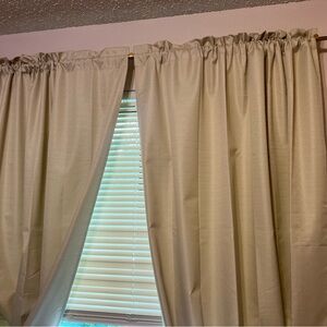 Beige curtains
